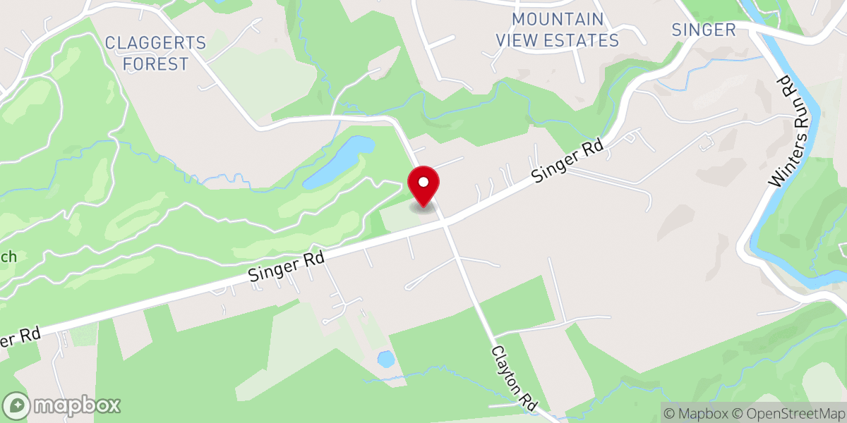 Map showing location of Maple View Baptist Church