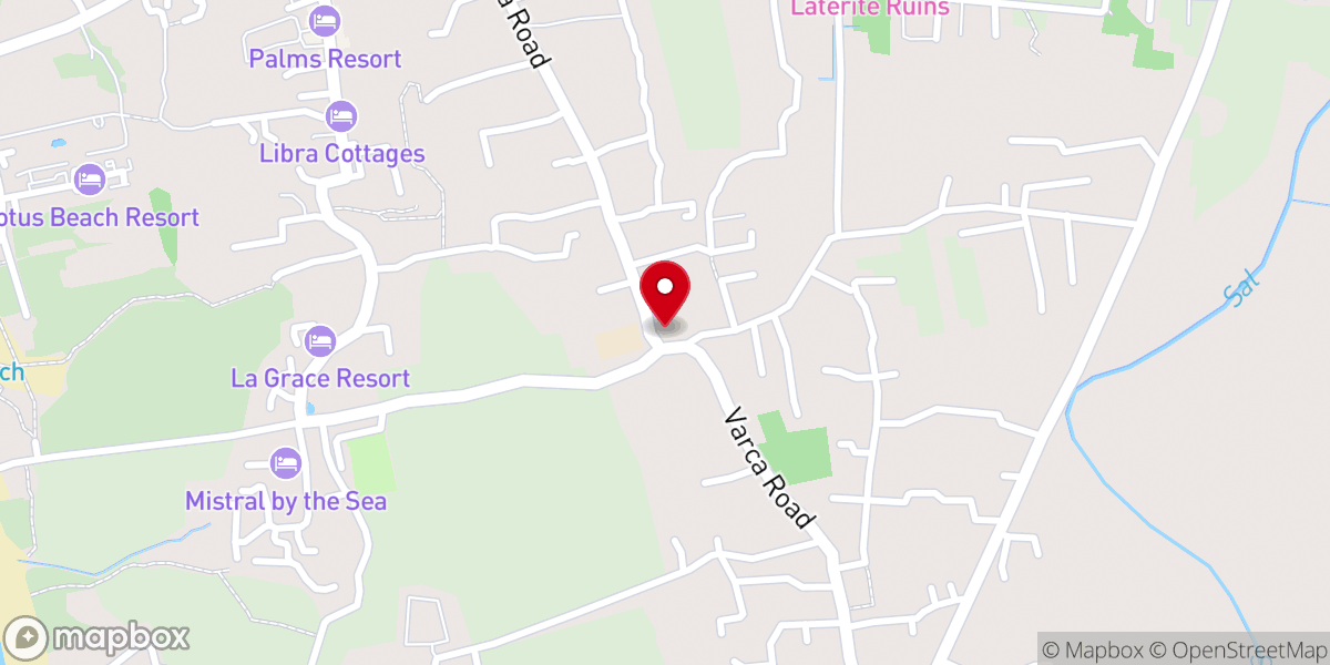 Map showing location of Holy Trinity Church