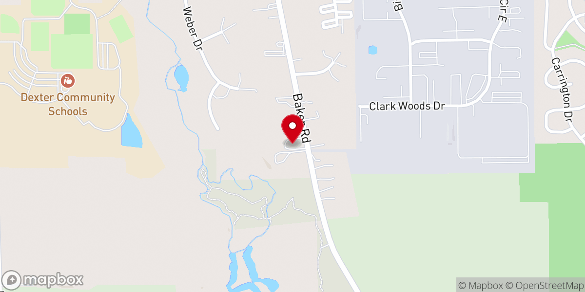 Map showing location of Faith Church