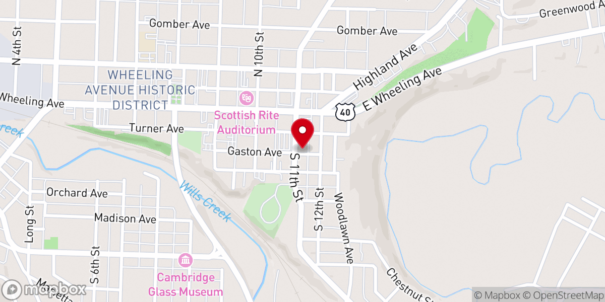Map showing location of Open Arms Pregnancy Center