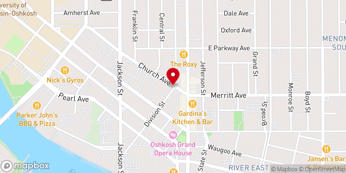 Map showing location of Church Ave. & Division St.