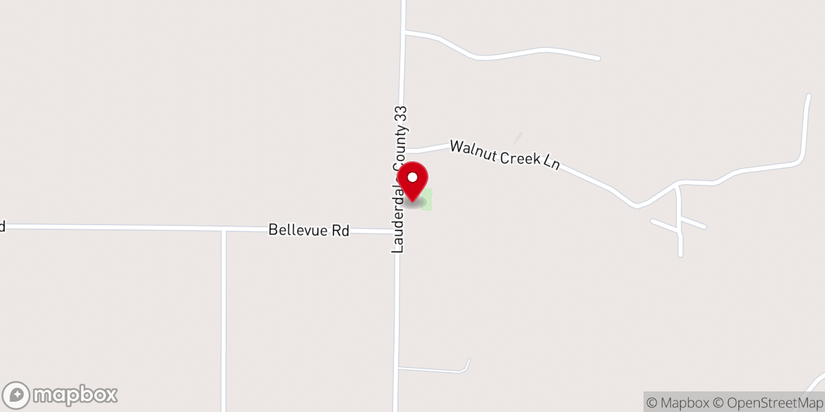 Map showing location of Pleasant Valley Church of Christ