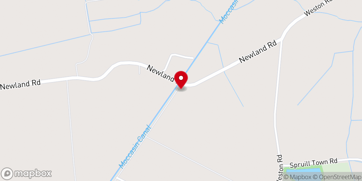 Map showing location of Mount Hermon Church