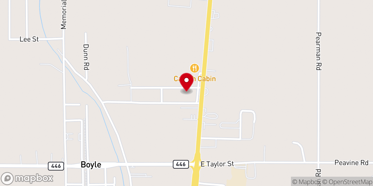 Map showing location of Church of God of prophecy boyle