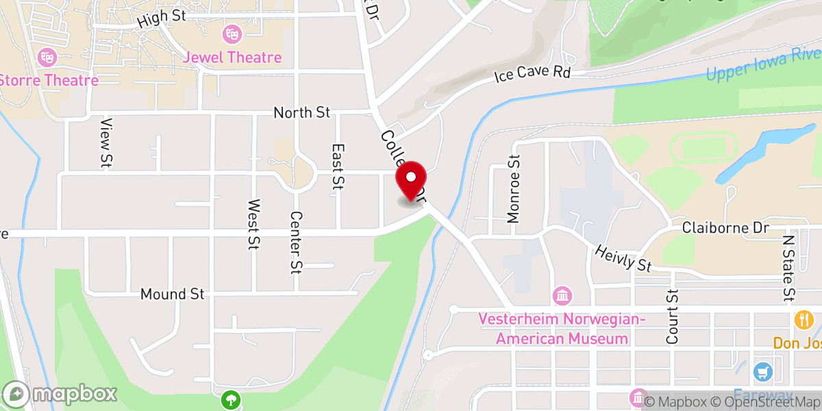 Map showing location of Pulpit Rock Brewing Company