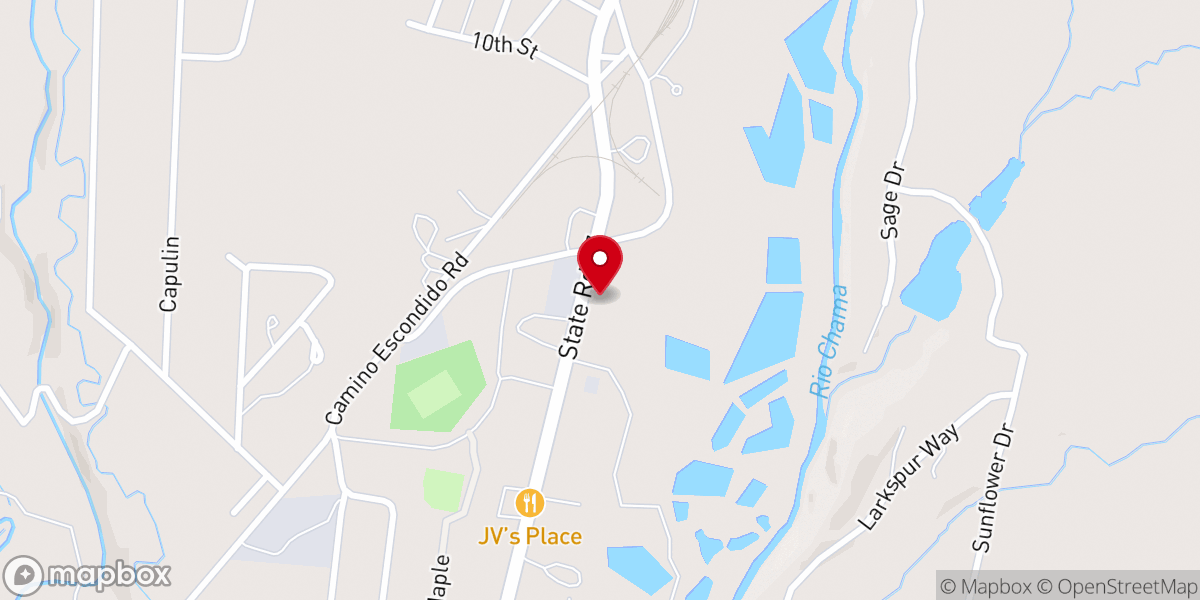 Map showing location of Chama Church of Christ
