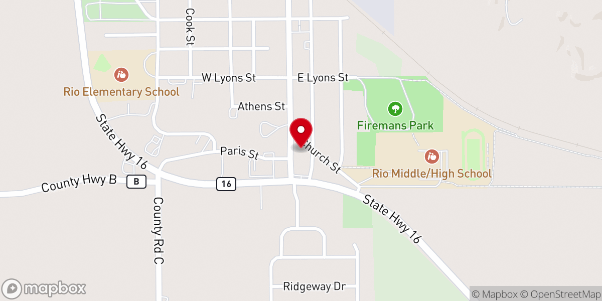 Map showing location of Redeemer Lutheran Church