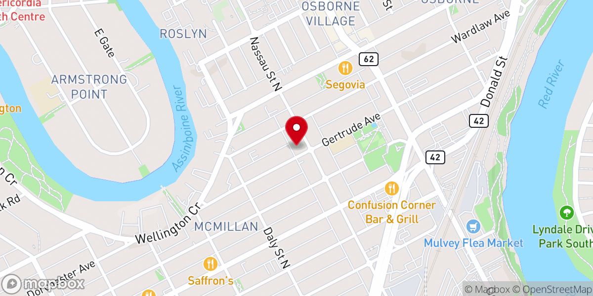 Map showing location of Trinity Baptist Church CBWC
