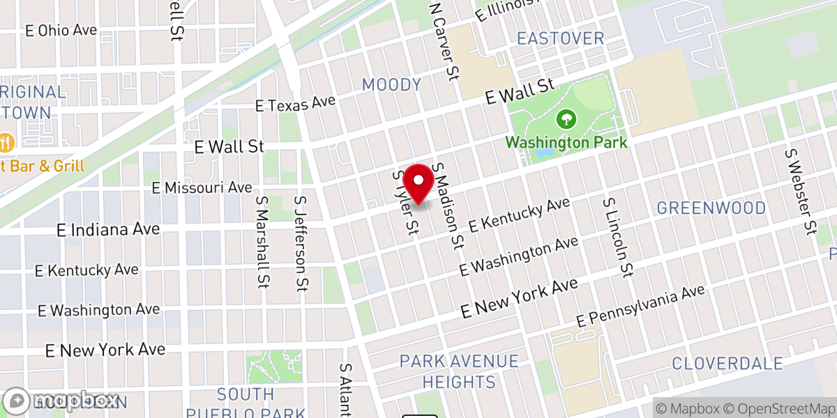 Map showing location of Greater Ideal Family Life Center