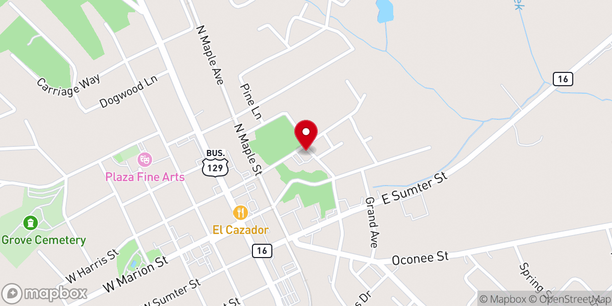 Map showing location of St John Ame Church