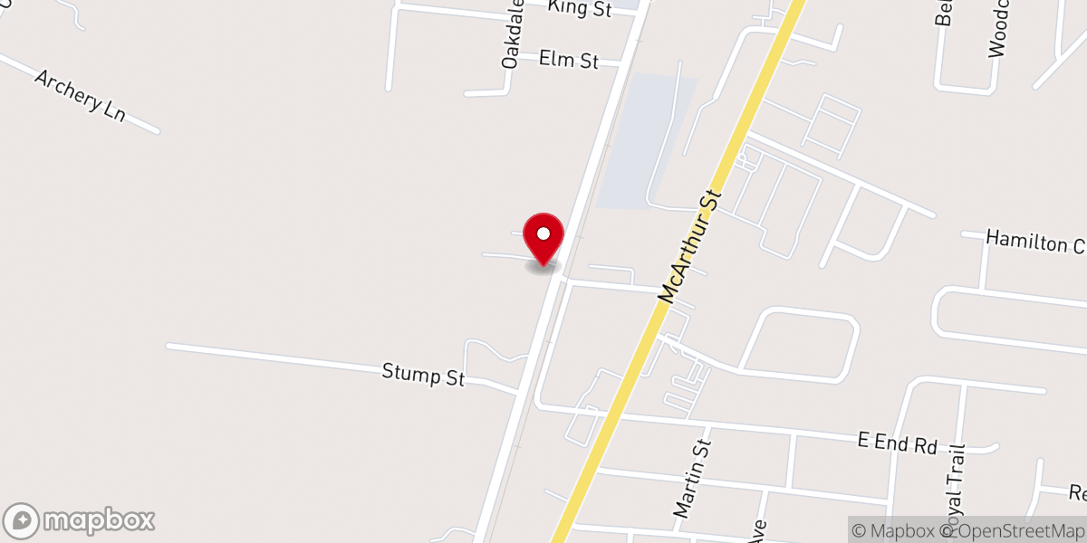 Map showing location of Apostolic Pentecostal Church