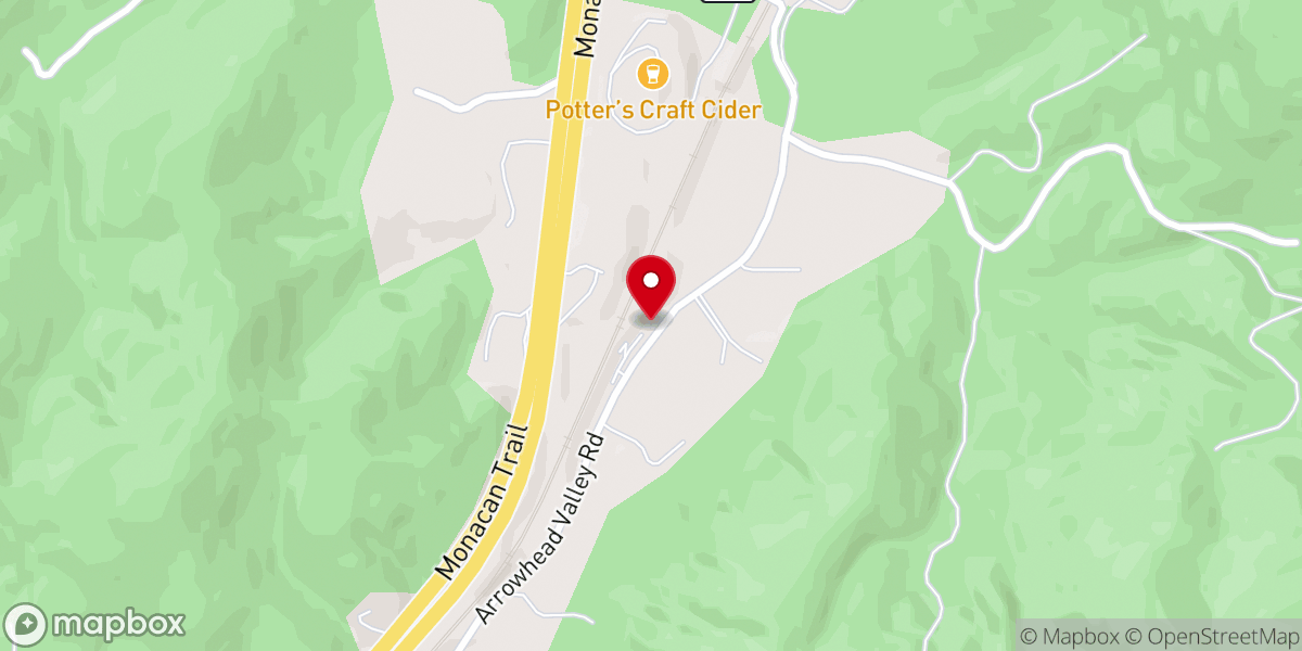 Map showing location of Bethany Baptist Church
