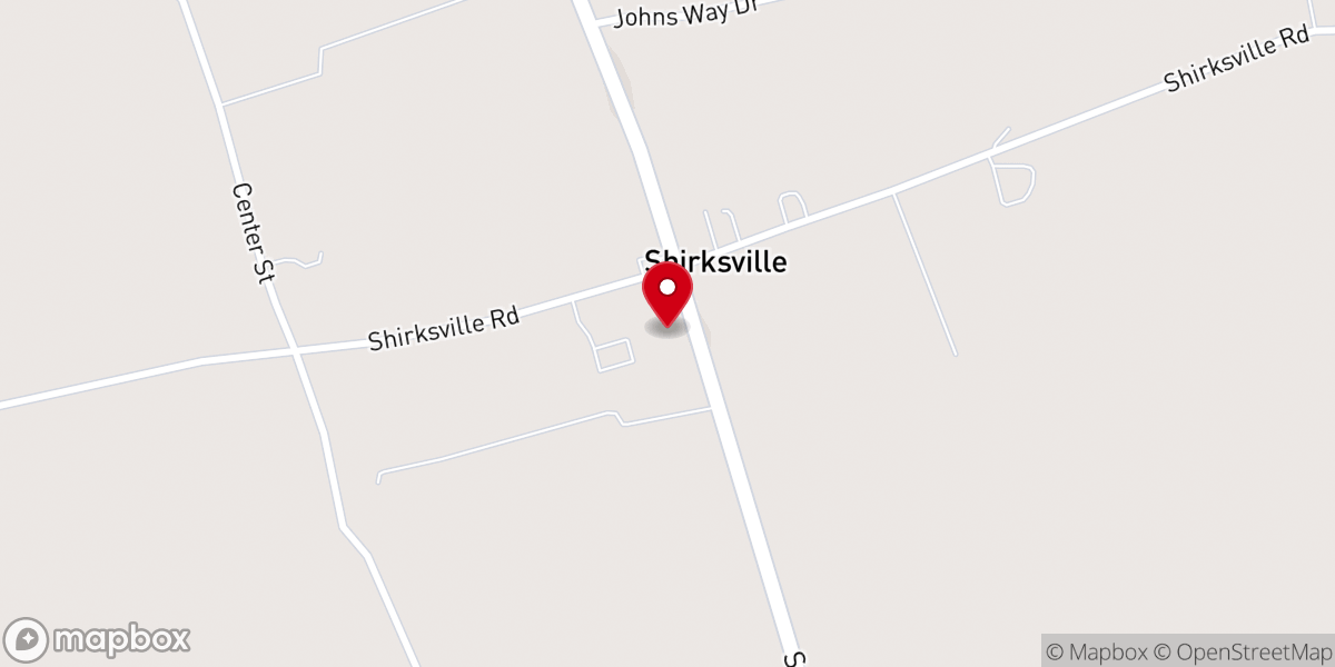 Map showing location of Fredericksburg United Methodist