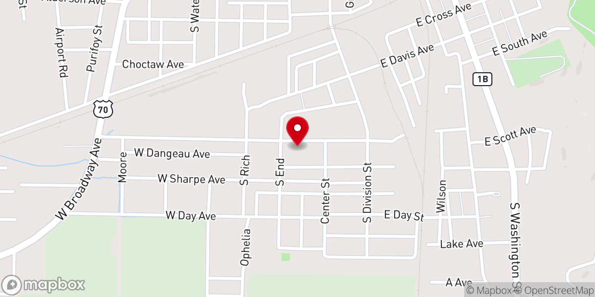 Map showing location of SSCC