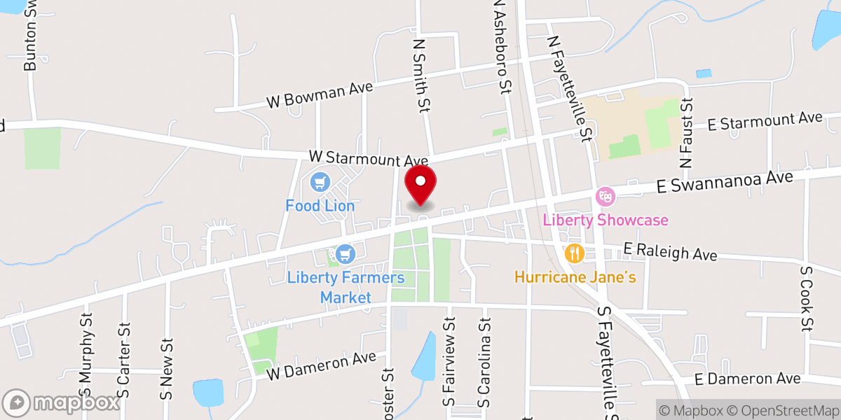 Map showing location of Freedom Preschool
