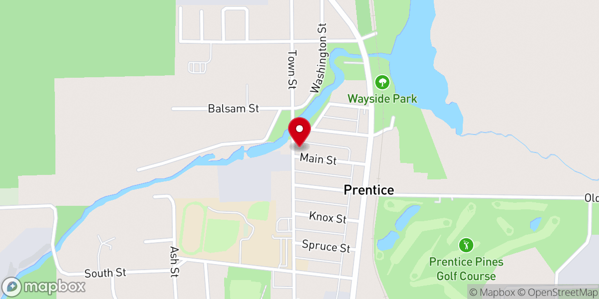 Map showing location of First Lutheran Church