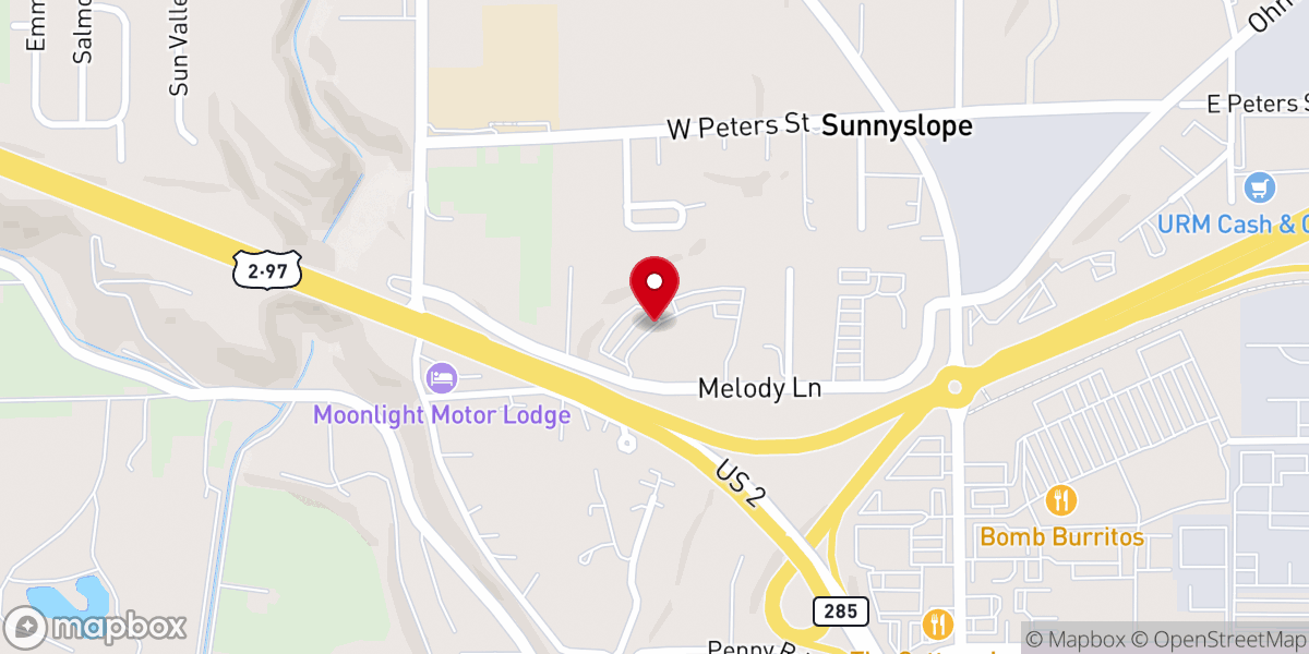 Map showing location of Grace City Church
