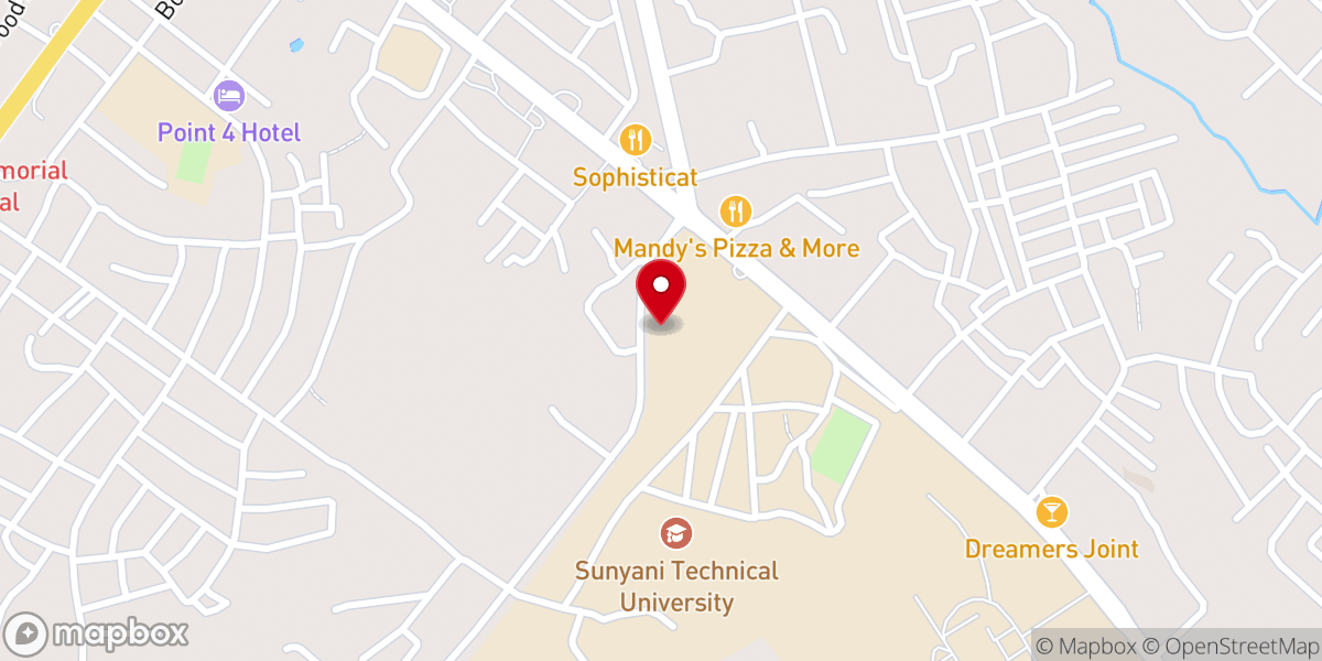 Map showing location of The Apostolic Church -Ghana Ebenezer Assembly