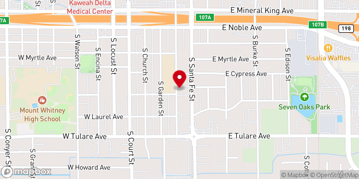 Map showing location of Freedom Worship Center