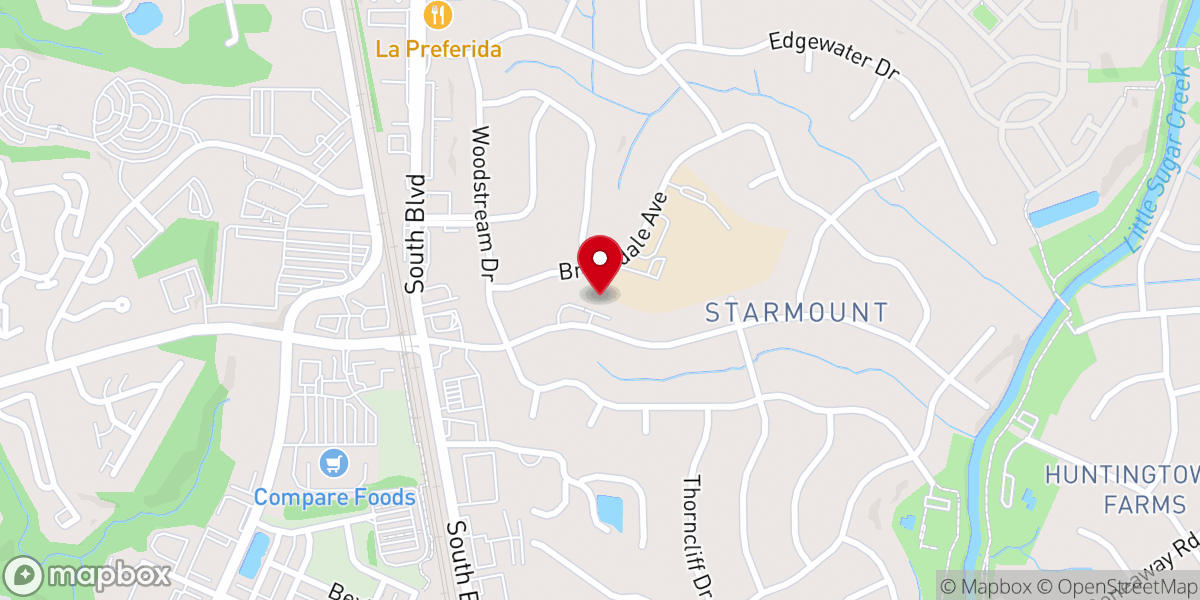 Map showing location of Starmount ARP Church