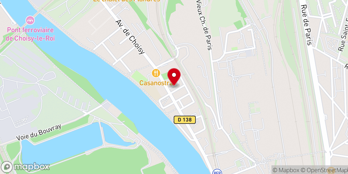 Map showing location of Église Sainte-Geneviève