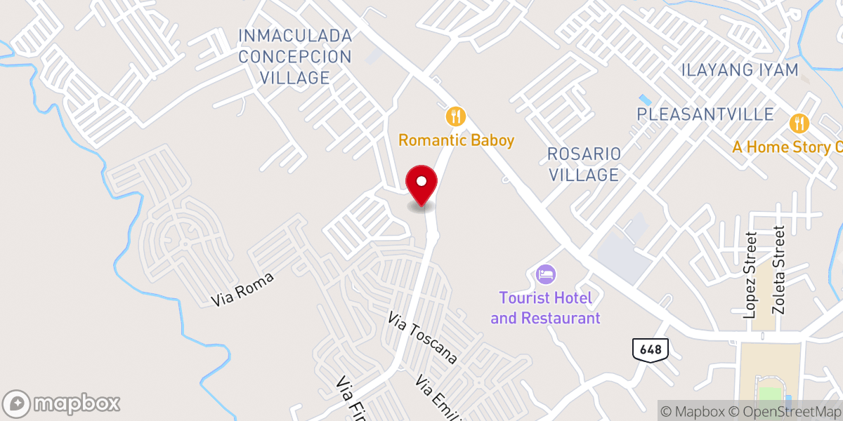 Map showing location of Grace Baptist Church Lucena City