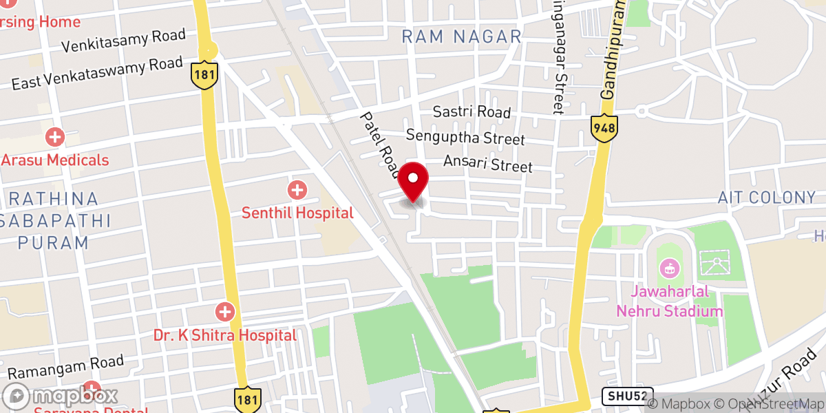 Map showing location of Pentecostal Church Of India