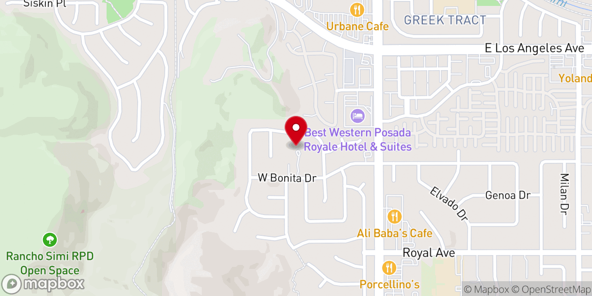 Map showing location of Anchor Baptist Church of Simi Valley