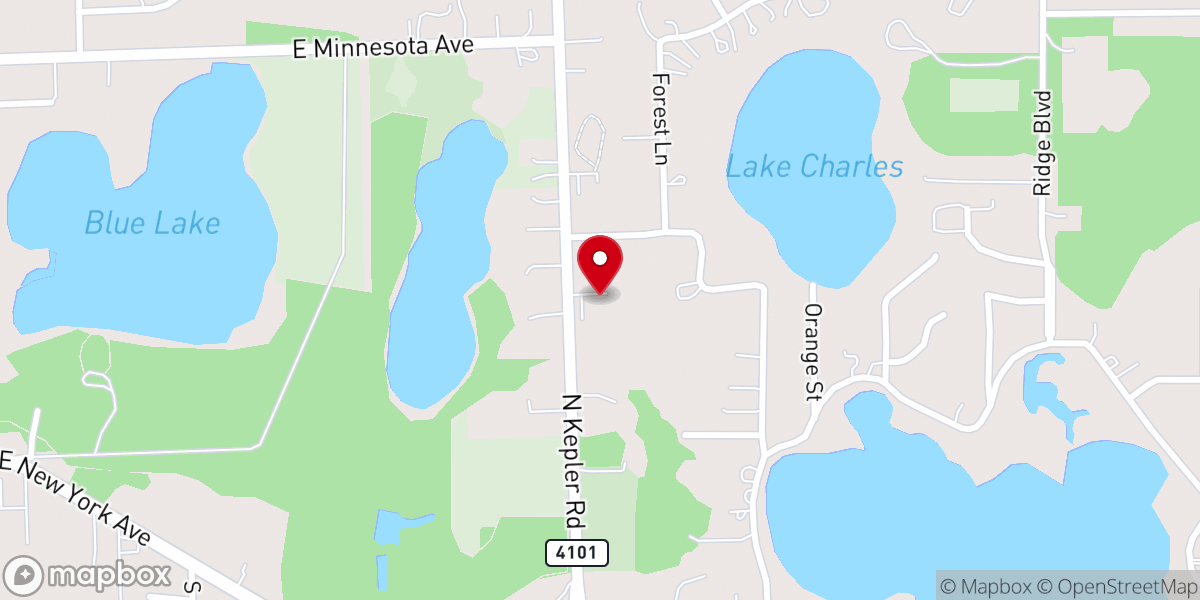 Map showing location of Kepler Road Baptist Church