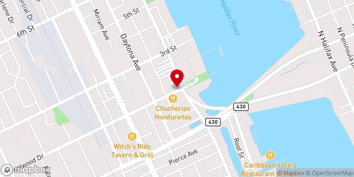 Map showing location of Seacoast Assembly of God Church
