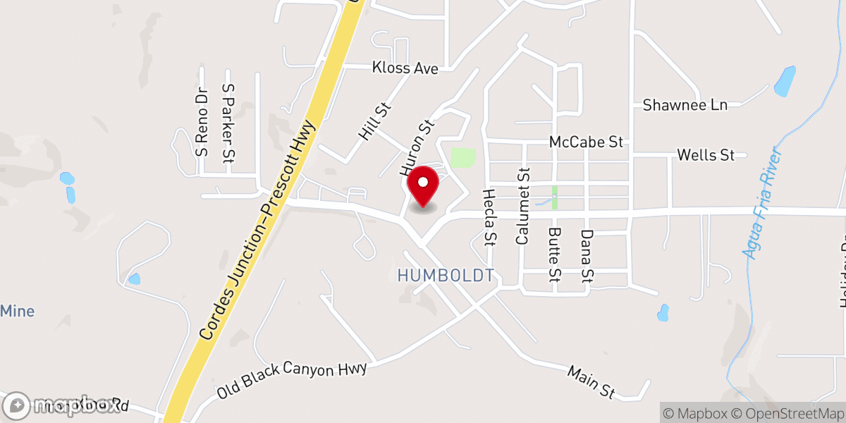 Map showing location of Humboldt