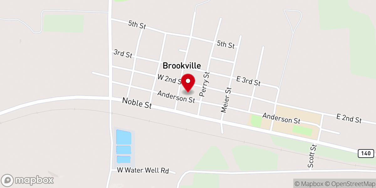 Map showing location of United Methodist-Brookville