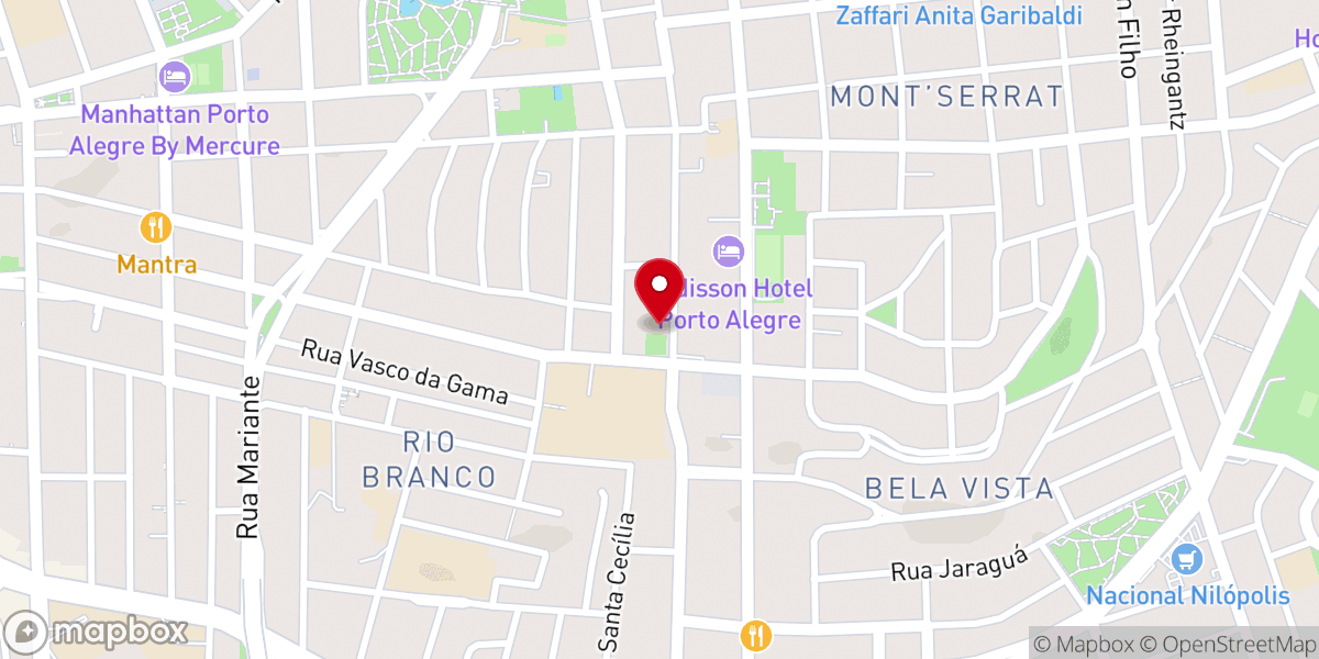 Map showing location of Regnum Christi - Sede Porto Alegre