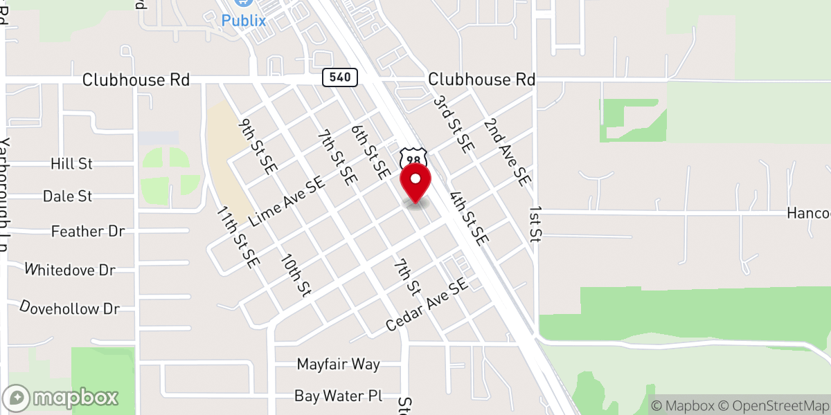 Map showing location of Lakeland Maranatha Seventh-Day Adventist Church