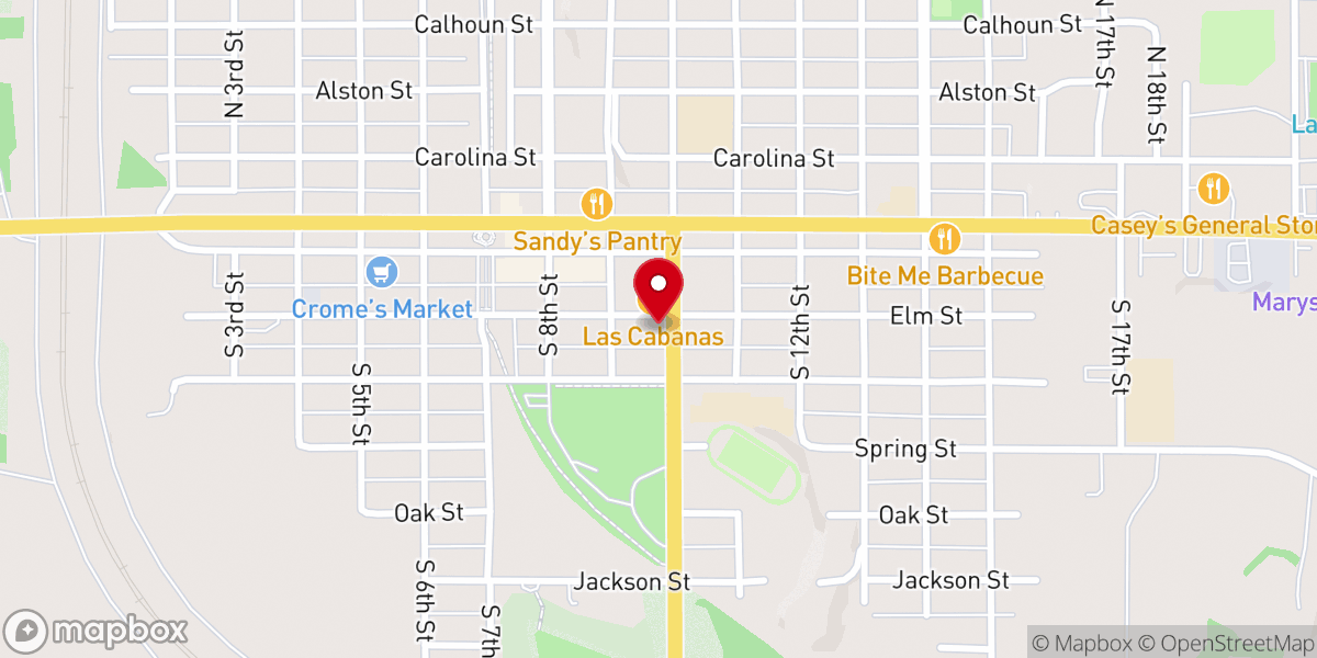 Map showing location of Evangelical United Church of Christ