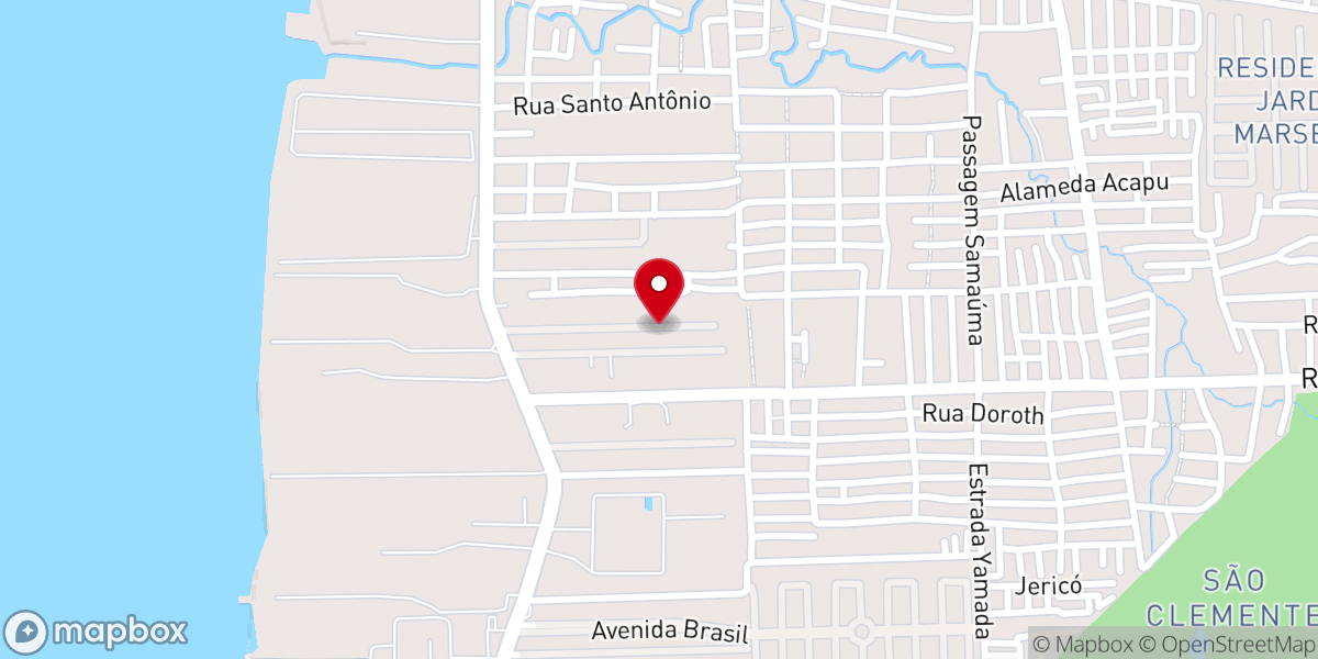 Map showing location of Igreja Pentecostal Deus é Amor - Anexo São João