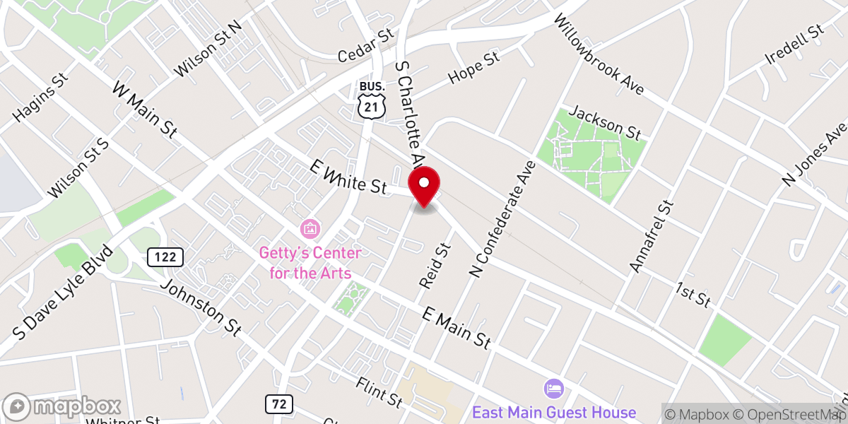 Map showing location of The White Home