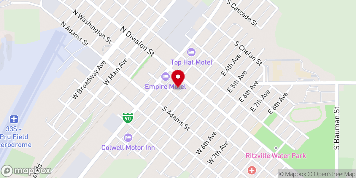 Map showing location of Methodist Church