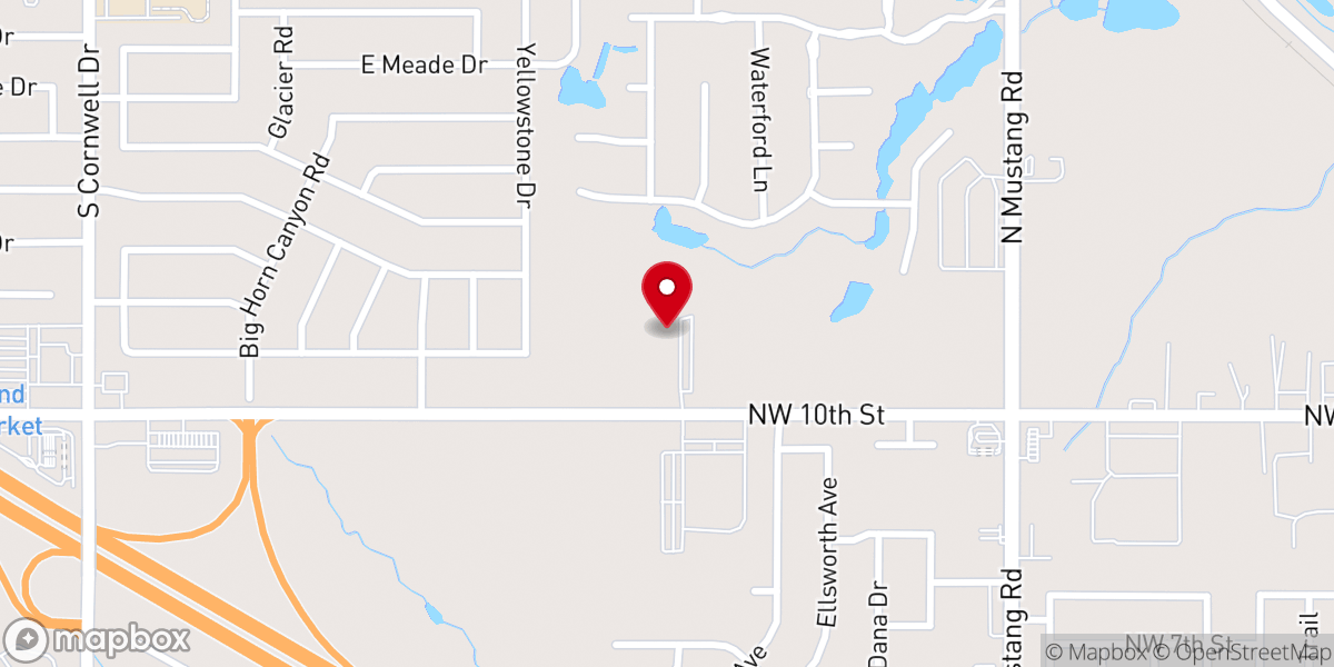 Map showing location of Yukon Bible Church