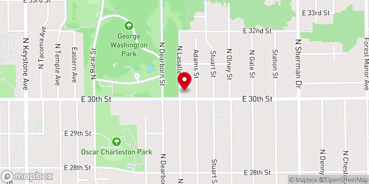 Map showing location of Grace Memorial Baptist Church