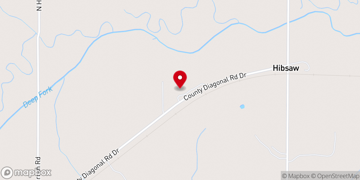 Map showing location of Eleven Oaks Ranch Events