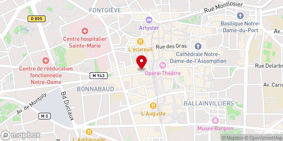 Map showing location of Association Cultuelle Israélite