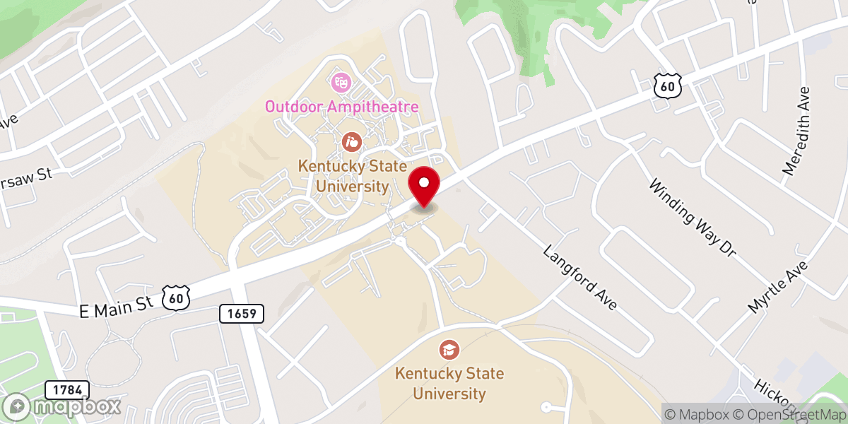 Map showing location of KSU Wesley Foundation