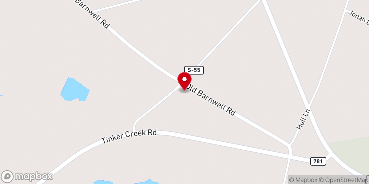 Map showing location of Summer Grove Baptist Church