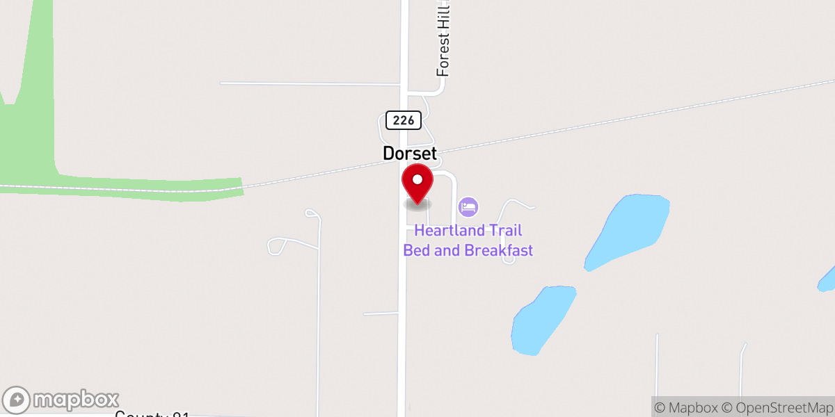 Map showing location of First English Lutheran Church - LCMS