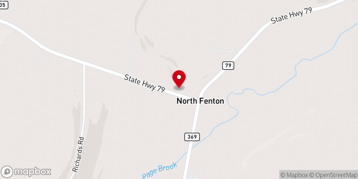 Map showing location of North Fenton United Methodist Church