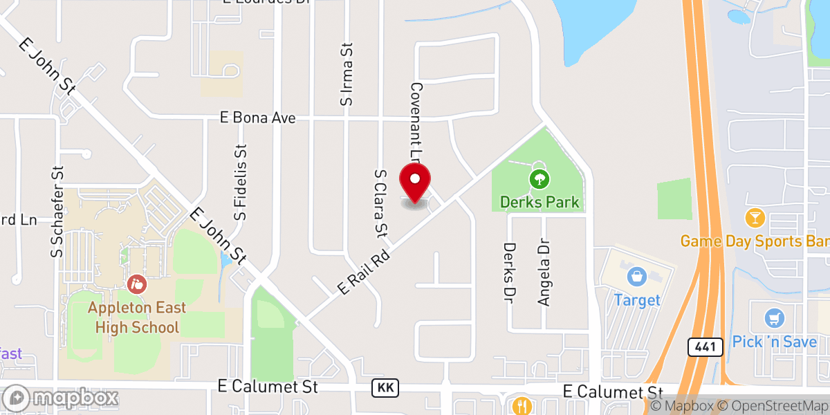 Map showing location of Covenant Christian Reformed