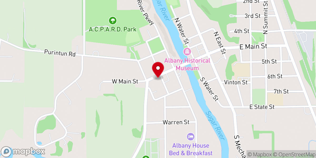 Map showing location of Coming Home Ministries