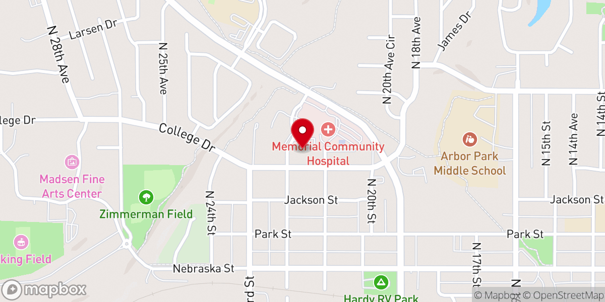 Map showing location of First Lutheran Church ELCA