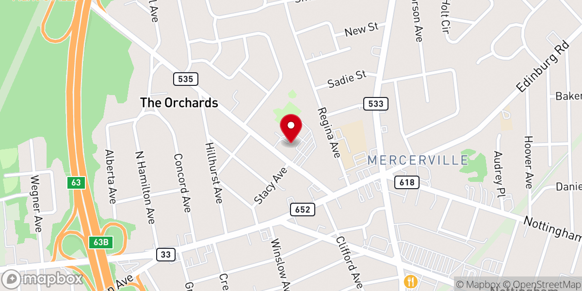 Map showing location of Church of Our Lady of Sorrows